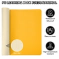 thumbnail image 3 of Uxcell 35"x17" Gran Tapete de Escritorio, Almohadilla Grande de Cuero PU de Doble Cara, Amarillo, 3 of 6
