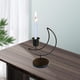 thumbnail image 3 of Candebro de candebro con forma cónica de hierro, soporte decorativo de una Negro Zulema Porta vela, 3 of 8