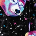 thumbnail image 5 of NIEWTR Toddler Kids Boys Girls Flannel Robes Soft Warm Hooded Bathrobes Baby Fall Winter Printed Sleepwear with Belt for Unisex Size 2-13T(B-Multicolour,7-16 Years), 5 of 5