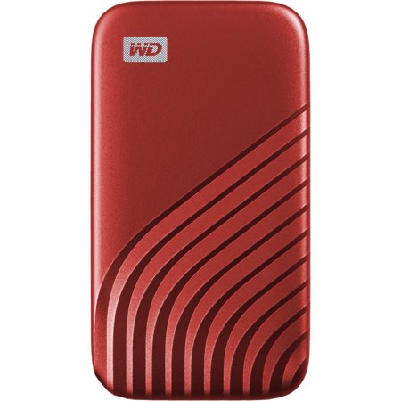 WD My Passport WDBAGF0010BRD-WESN 1 TB Portable Solid State Drive - External - Red, Red