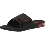 Reef Mens Fanning Slide Sandals 13 Black/Red