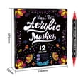 thumbnail image 4 of Tarmeek Acrylic Nail Art Pen Set 12pc Professional Fine Tip Drawing Kit for Beginners and Artists Easy to Use Nail Painting Tools, 4 of 4