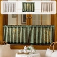 thumbnail image 1 of Yrmaups 3Pcs Printed Curtain for Kitchen, Translucent Short Curtain with Rod Pocket, Decorative Spring Summer Window Panel for Home, Cafe, Dorm, Apartment, 1 of 9