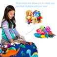 thumbnail image 2 of Posh Creations Bean Bag Stuffable Cover Only - Toy Organizer, Canvas, Kids, 3 ft, Dinos on Blue, 2 of 3