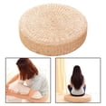 thumbnail image 3 of koolsoo Coussin Tatami Rond en Paille Tressée Pouf de Sol Tapis de Siège de Méditation 40x40cm, 3 of 9