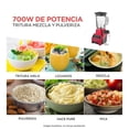thumbnail image 3 of Licuadora Black & Decker Pulverix 700 watts 6 cuchillas poderosas Roja, 3 of 4