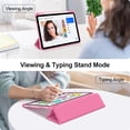 thumbnail image 3 of Funda para tablet FINTIE para iPad Air de 11" con soporte para lápiz, brillo rosa, 3 of 9