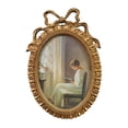 thumbnail image 5 of Maoww Cadre Photo Ovale 10x6.9 Pouces Style Rétro Studio pour Bureau Polyvalent Élégant Rétro Doré 25.5x17.5cm, 5 of 5