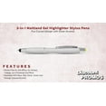 thumbnail image 2 of 10 Maitland Gel Highlighter Stylus Pens Pack - Ballpoint, Black Ink - Silver, 2 of 5
