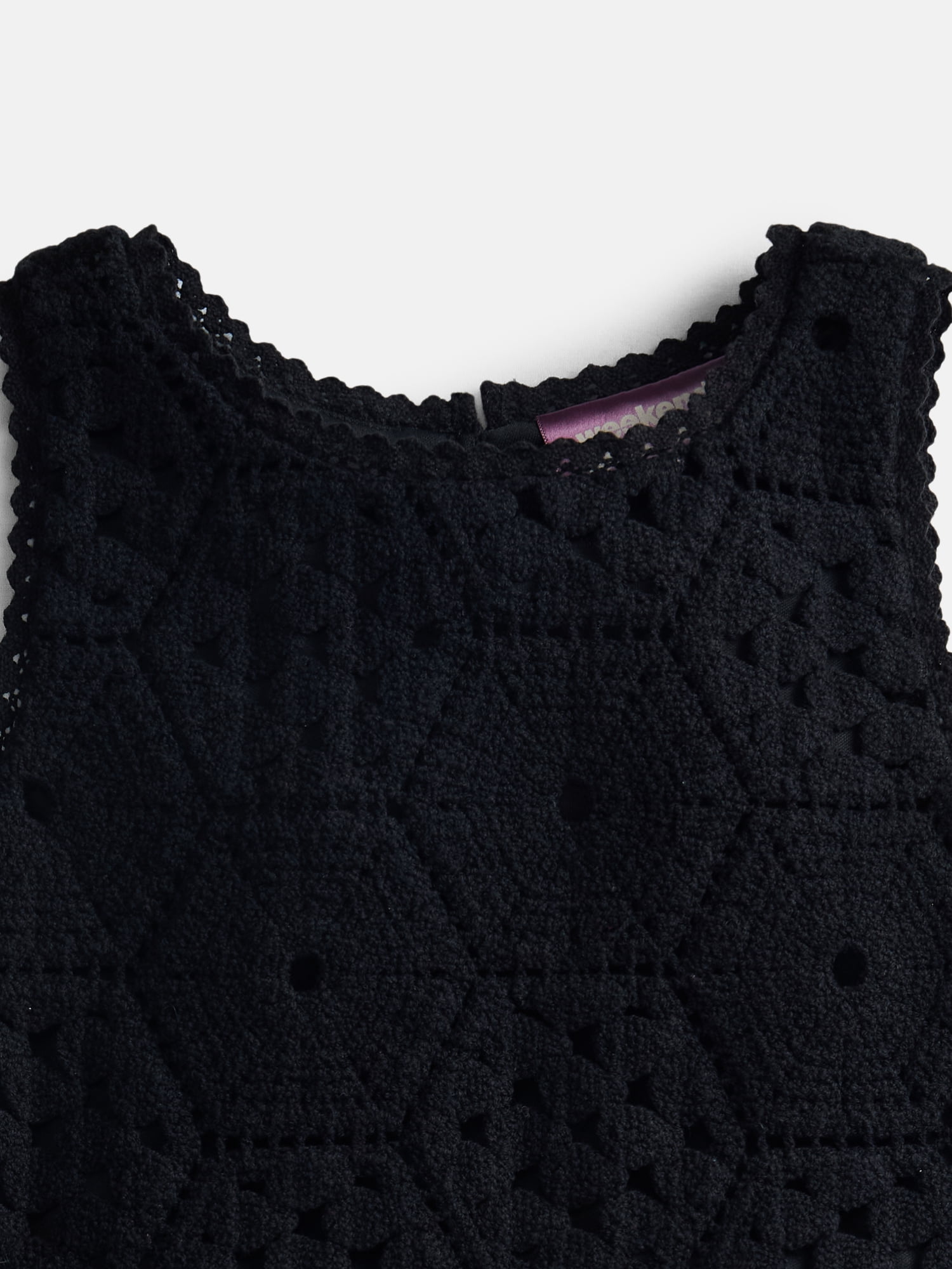 Weekend Academy Girls Crochet Sweater Tank, Sizes 4-18