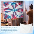 thumbnail image 7 of White Polyester Tapestry for Tie Dyeing Wall Hanging DIY Crafts Bath Towel Travel Towel Bedroom Living Room Decor (39.37 x 29.72 Inch White) WhiteSmoke, 7 of 7