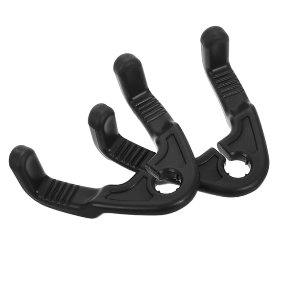LEORX 2Pcs Car Back Seat Hangers Durable Black Headrests Hook for Vehicle Storage