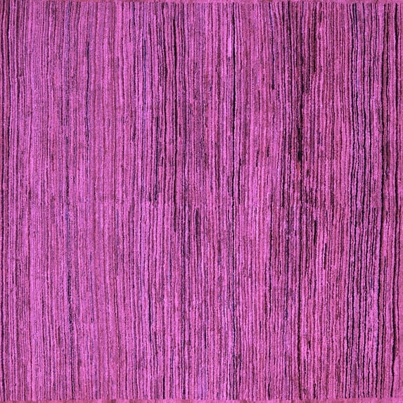 Ahgly Company Indoor Square Abstract Purple Modern Area Rugs, 8' Square