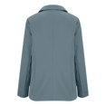 thumbnail image 5 of Baberdicy Women's Lightweight Blazer - Open Front Business Casual Suit Jacket (Spring/Summer Cardigan Style | Tailored Fit) (Blue | S), 5 of 6