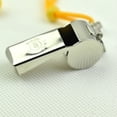 thumbnail image 3 of 10 piezas de silbato de metal para árbitro, deporte, rugby, silbatos de acero inoxidable, fútbol, baloncesto, fiesta, entrenamiento, suministros salvavidas, 3 of 4