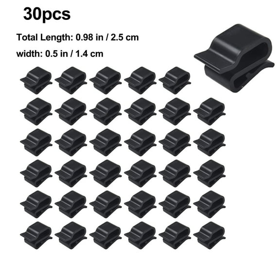 BUYISI Photovoltaic Cable Clamps Plastic Outdoor Trailer Frame Wire Clips Solar Panel Boat 0.98*0.5 Inch For Household PV Modules