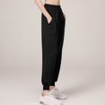 thumbnail image 2 of SWSMCLT Women's Lightweight Pants Yoga Pants Athletic Sweatpants Soft Drawstring Jogging Stretch Black Small, 2 of 4