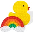 thumbnail image 1 of Juguete sensorial Push Bubble Pop Fidget HUOGUO Duck+Cloud, 2 unidades, 1 of 5
