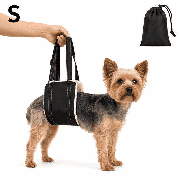 WLGJL Adjustable Dog Lift Harness Dog Sling for Dogs Hind Leg Support Soft Lift Support and Rehab Harness for Weak Rear Legs, Helps Senior, Injured, Disabled and After ACL Surgery Dogs (Small)