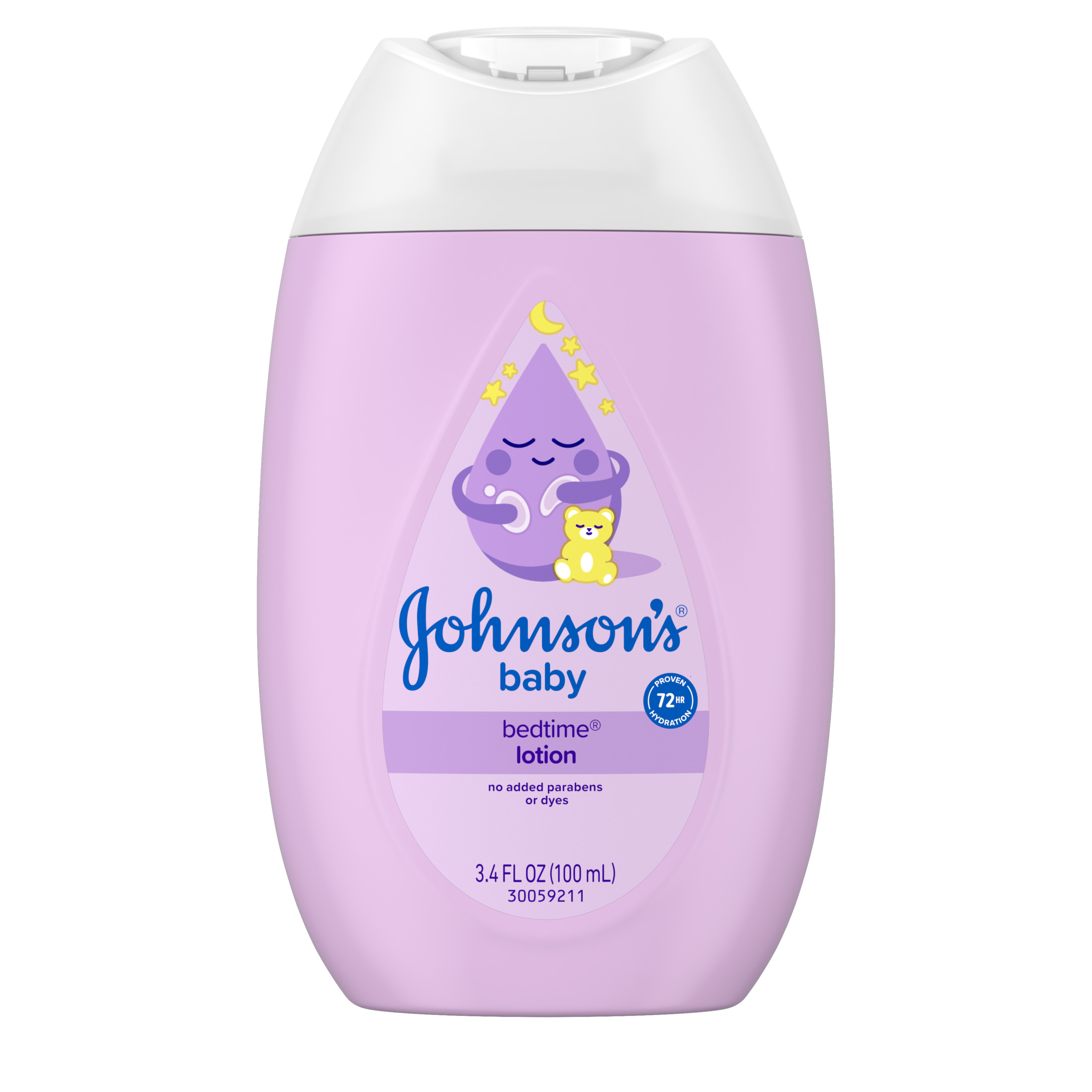 Johnson's Baby Moisturizing Bedtime Baby Lotion, Paraben-Free, 3.4 fl. oz
