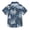 Winter Houses and Barberry Branches, variant on Small Short Sleeve Button Down Shirts Cartoon Astronauts Stars Asteroids Casual Shirt 3-10 Years
