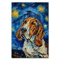 thumbnail image 3 of Hudo Starry Night Basset Fauvede Bretagne Canvas Print - Van Gogh Inspired Dog Poster Wall Art Decor, 3 of 5
