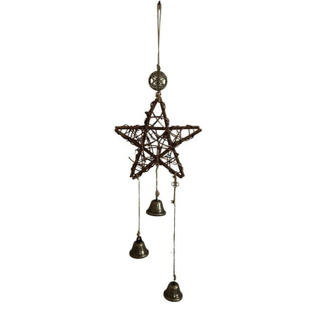 

Hanging Door Chimes Solar Wind Chime Light Witch Bell Witch Bell Door Handle Pendant Rattan Wind Chime Witch Pray Wind Chime Family Room Decoration Spinning Wind Chime