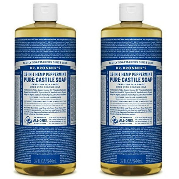 Dr. Bronner's Magic Soaps PureCastile Soap, 18in1 Hemp Peppermint