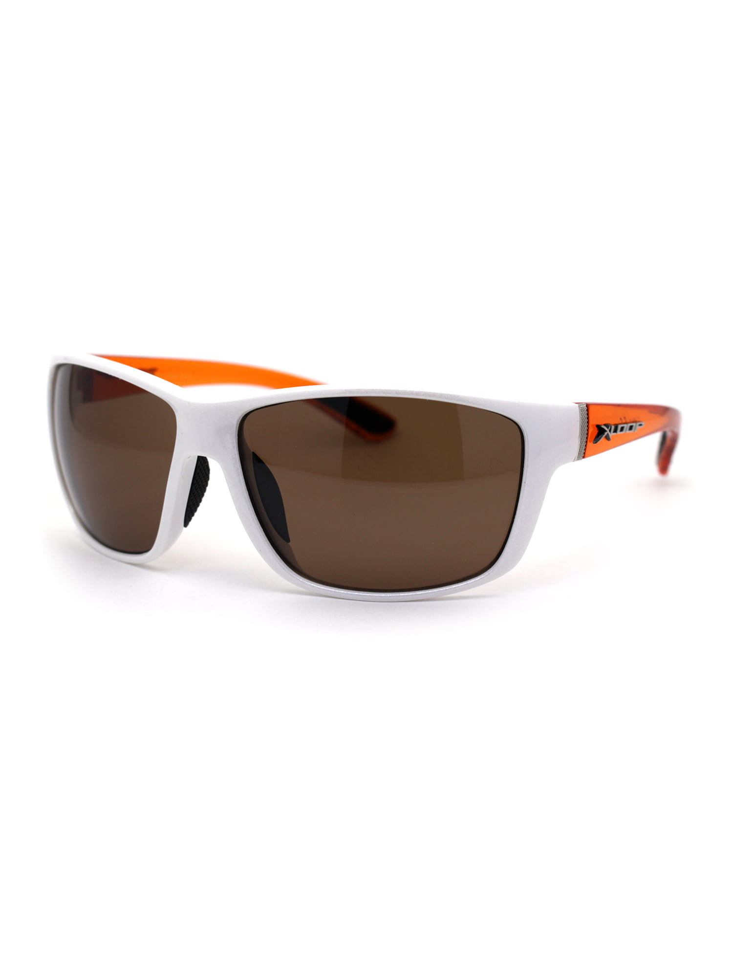 Xloop Mens Womens Designer Sports Wrap UV400 Light Orange Sunglasses New 