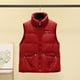 thumbnail image 2 of Gibobby Chalecos de mujer, Chaleco acolchado impermeable sin mangas para mujer, cuello alto con cierre(Rojo,M), 2 of 4