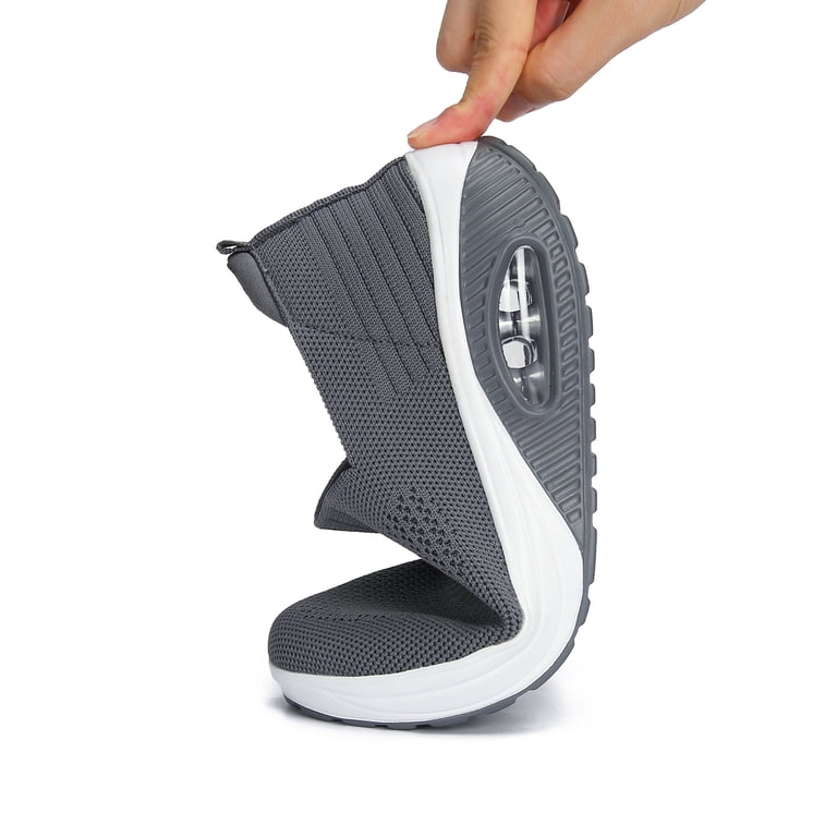 シューズ ryooota Ruiatoo Women Platform Sneakers Slip-on Air Cushion Orthopedic