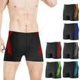 thumbnail image 2 of Men's swimming trunks beach shorts swim boxer trunks with drawstring lined, 2 of 6