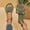 Army Green, variant on Viluyesy Women's Slides Sandals, Solid Color Bow Slip-On Round Toe Summer Casual Beach Flat Slippers Army Green