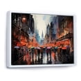 thumbnail image 2 of Designart "Protests in Hong Kong A Cry for Justice II" Cityscapes Floater Framed Wall Art Print, 2 of 7
