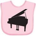 thumbnail image 3 of Inktastic Piano Silhouette Boys or Girls Baby Bib, 3 of 4