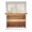 orange, variant on Sheer Curtains 96 Inches Long, Farmhouse Aqua Brown Semi Sheer Curtains Light Filtering Window Treatment, Vintage Wooden Striped Privacy Voile Drapes for Living Room Bedroom 52x96 Inch