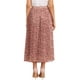 thumbnail image 3 of Falda Floral Inspire Chic para Mujeres 2026 A Línea de Cintura Alta Casual Boho Verano Midi Falda M Roja, 3 of 6