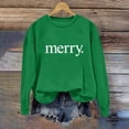 thumbnail image 4 of Uootdi Funny Letter Printed Long Sleeve Shirts for Women Crewneck Sweatshirt Pullover Trendy Inspirational Sport Top, 4 of 6