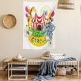 thumbnail image 2 of Circus Decor Wall Hanging Tapestry, Circus Show With Kids And Animals Smiling Magician Children Happiness, Bedroom Living Room Dorm Accessories, 60 X 80 Inches, Gift Ideas, by Ambesonne, 2 of 5
