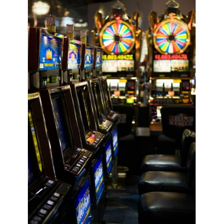 Slot Machines at an Airport, Mccarran International Airport, Las Vegas, Nevada, USA Print Wall