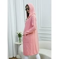 thumbnail image 4 of joyinspring Women's Cable Cardigan Long Sweater - Solid Color Knit Hooded with Pockets - Fall/Winter Long Sleeve Jacket 2031, 4 of 6