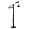 thumbnail image 6 of Evelyn&Zoe Descartes Wide Brim/Pulley System Floor Lamp with Metal Shade in Blackened Bronze/Blackened Bronze, 6 of 11