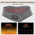 thumbnail image 3 of Cordless Neck Heating Pad with Massage, Neck Massager with Heat, Heated Neck Brace Wrap with Led Light, 3 Levels Heat & 3 Vibration for 3000mAh Rechargeable for Soreness Stiffness Relief, Gray, 3 of 7
