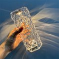 thumbnail image 3 of CEHVOM Spanish Rose Lamp Bedroom Crystal Table Lamp Diamond Net Red Bedside Night LED Charging Pat, 3 of 9