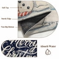 thumbnail image 2 of Navy Blue Snowman Christmas Bathroom Rug Washable 2x3 Entryway Rug Non Slip Xmas Tree Rustic Snowflake Front Door Mat Low Pile Indoor Doormat Throw Floor Carpet for Kitchen Bedroom Entrance, 2 of 8