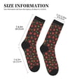 thumbnail image 3 of Bingfone Compression Socks for Women and Men Long Socks for Running Athletic Cycling Nurse- Tomatoes1, 3 of 7