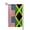 Square, variant on Garden Flag America Jamaica Flag Double Sided Small Yard Holiday Garden Flag for Outside Decor 12.5x18 Inch Sharp Corner