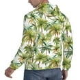 thumbnail image 6 of Lsque Green Hawaii Palms Pattern Casual Men's Hoodie,Hooded Sweatshirt with Kangaroo Pocket,Pullover Hoodie-Large, 6 of 7