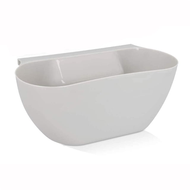 Bewildely Hanging Kitchen Garbage Bin Cabinet Door skin on kitchen and vegetable workbench residue storage items food Box Organizadores de utensilios de cocina gris 28*14*11cm