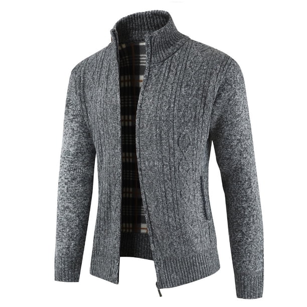 Suéter grueso de cuello alto para hombre, suéter grueso tipo cárdigan, abrigo para hombre, moda masculina, ropa de abrigo versátil